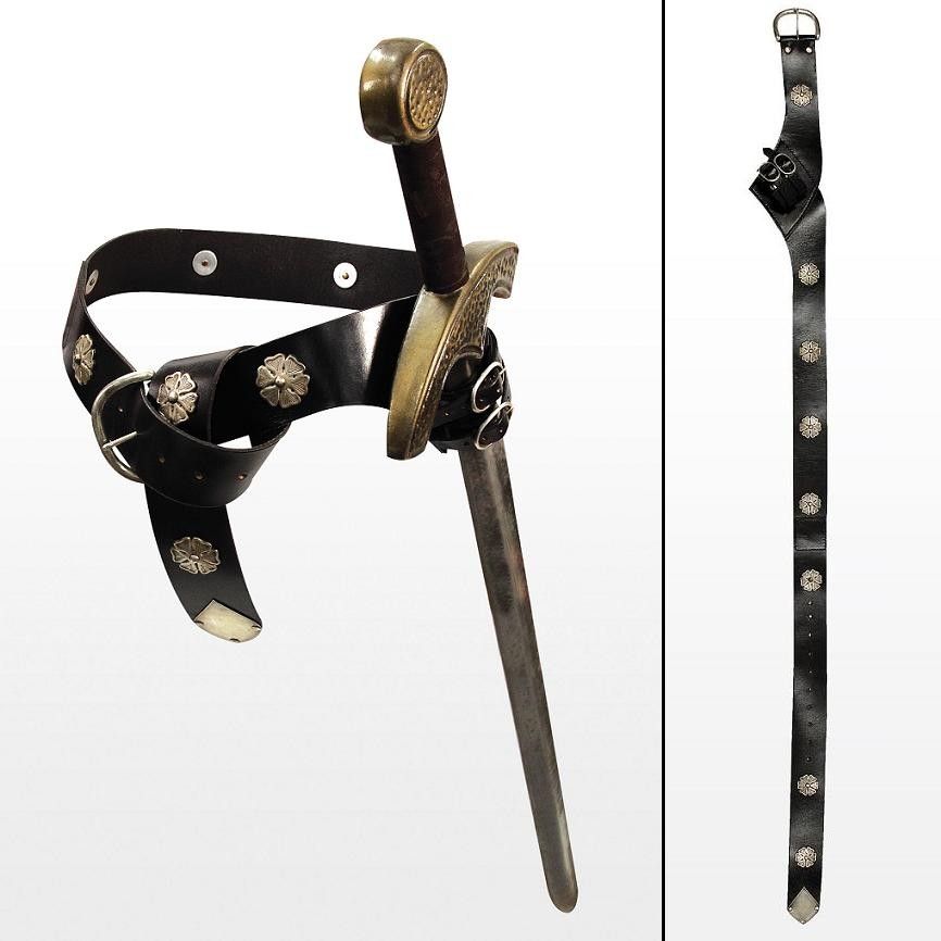 LARP Medieval Sword Belt & Adjustable Frog