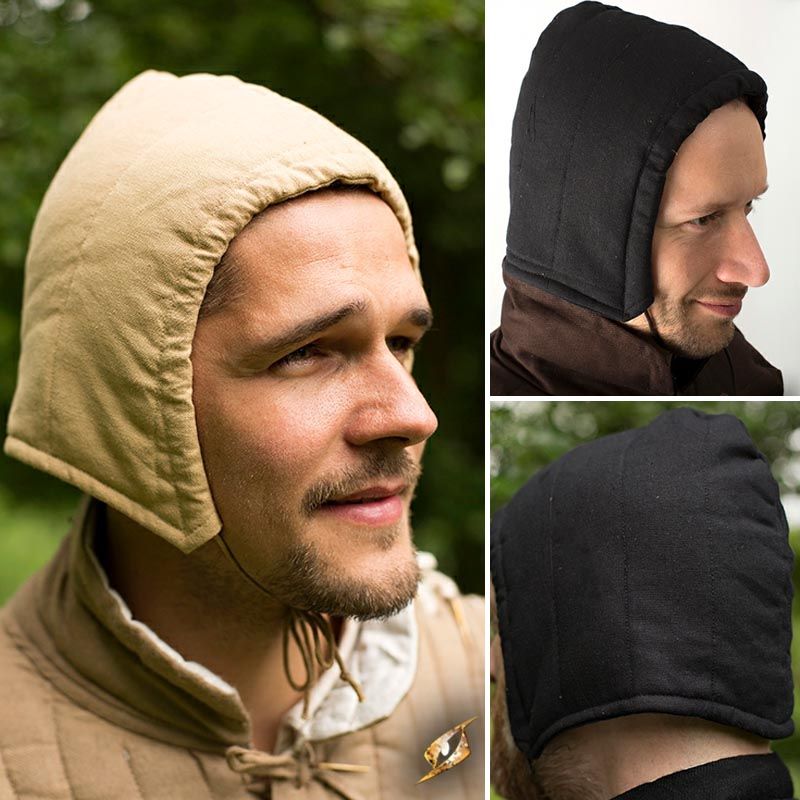 Larp Padded Cap - Black Or Beige - LARP Warriors